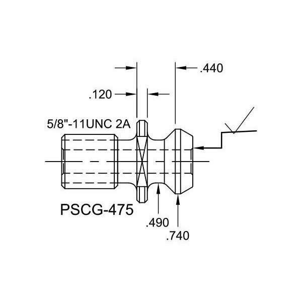 Tj Davies Co Coolant Through Retention Knob PSCG-475